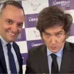 JAVIER MILEI ACOMPAÑÓ A MANUEL ADORNI EN UN ACTO Y EMBESTIÓ CONTRA EL PRO:»NO SE DEJEN PSICOPATEAR CON LA MENTIRA DE FICHA LIMPIA»