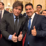 POLÍTICA: FRENTE LIBERTARIO, MILEI DEBUTA EN PÙBLICO CON RAVIER EN LA FUNDACIÓN FARO ANTES DE PARTIR RUMBO A SU SEXTO VIAJE A MADRID