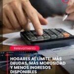 EL ENDEUDAMIENTO FAMILIAR COMO RED DE SUPERVIVENCIA: EL 76,5% DE LOS HOGARES EN CRISIS FINANCIERA DESTINA CRÉDITOS A COMIDA Y VIVIENDA