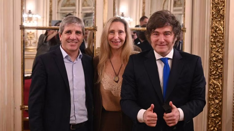 javier-y-karina-milei-luis-caputo